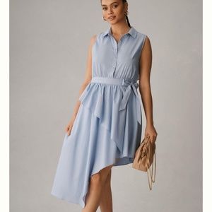 Brand New Maeve Asymmetrical Sleeveless Shirt Dress